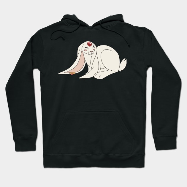 White Mokona Hoodie by FlannMoriath